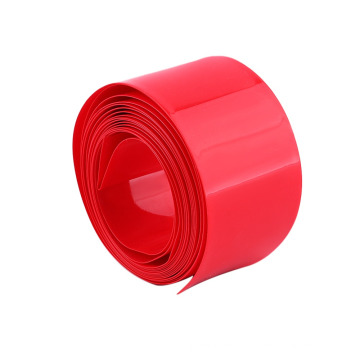 Tuyau de rétrécissement de la chaleur en plastique rouge de PVC de taille plate de 78mm